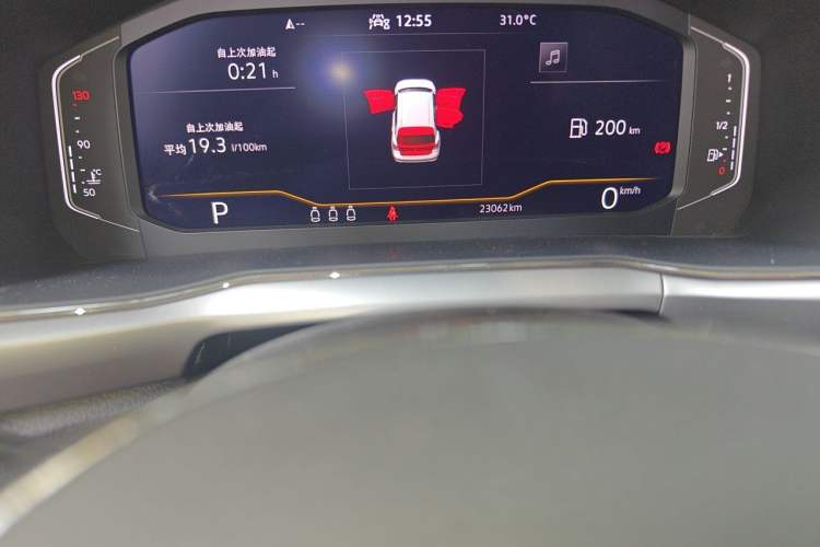Used Volkswagen T-Cross 2022 1.5L Automatic Comfort Edition Odometer Close Up