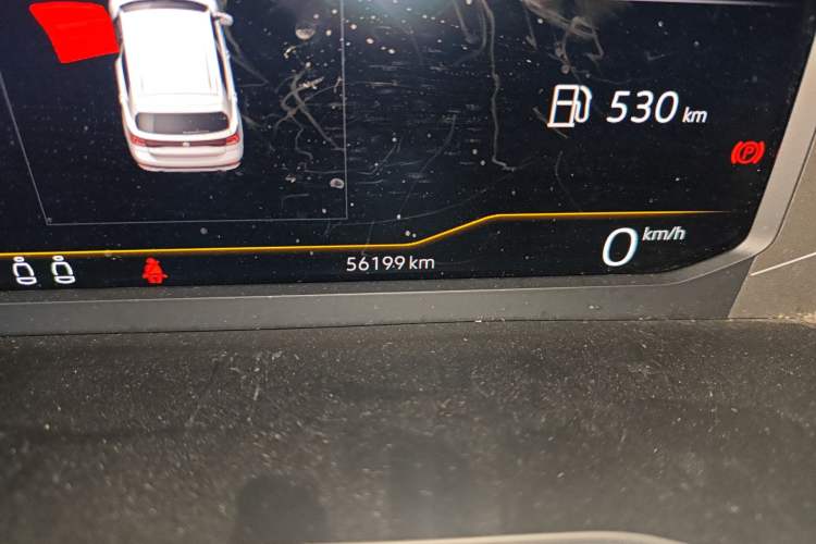 Used Volkswagen T-Cross 2022 280TSI DSG Luxury Edition Odometer Close Up