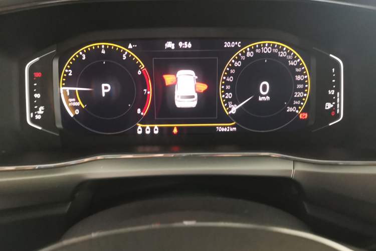 Used Volkswagen T-Cross 2022 280TSI DSG Comfort Edition Odometer Close Up