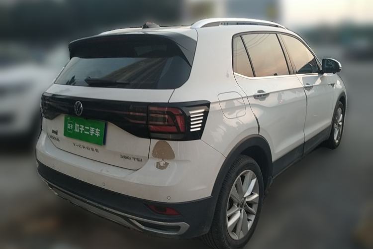 Used Volkswagen T-Cross 2022 280TSI DSG Comfort Edition Rear Right 45 Deg