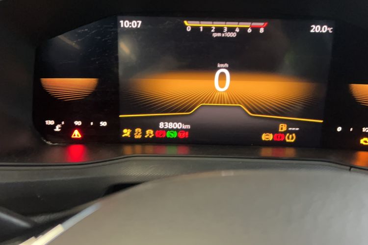 Used Volkswagen T-Cross 2023 Revised 1.5L Automatic Fashion Edition Odometer Close Up