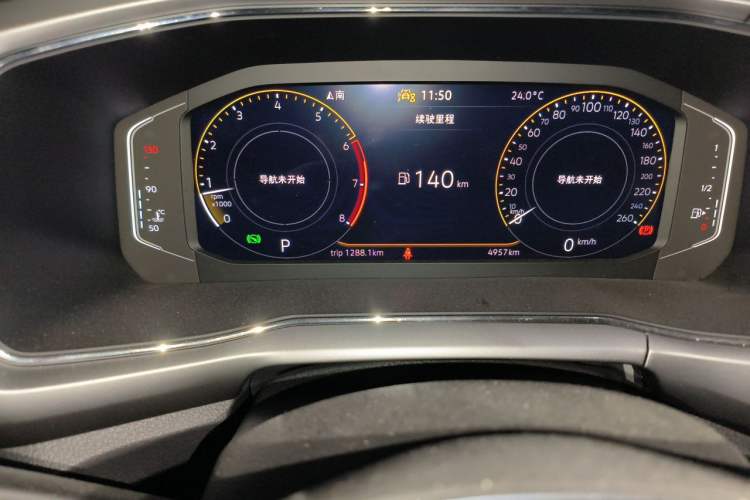 Used Volkswagen T-Cross 2023 300TSI DSG Comfort Edition Odometer Close Up