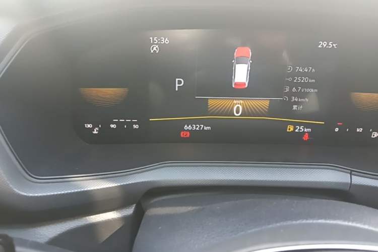 Used Volkswagen T-Cross 2023 Revised 1.5L Automatic Fashion Edition Odometer Close Up
