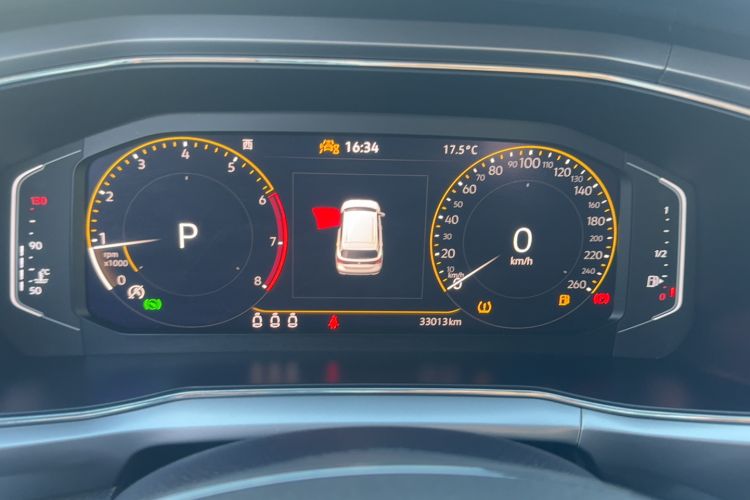 Used Volkswagen T-Cross 2023 280TSI DSG Comfort Edition Odometer Close Up