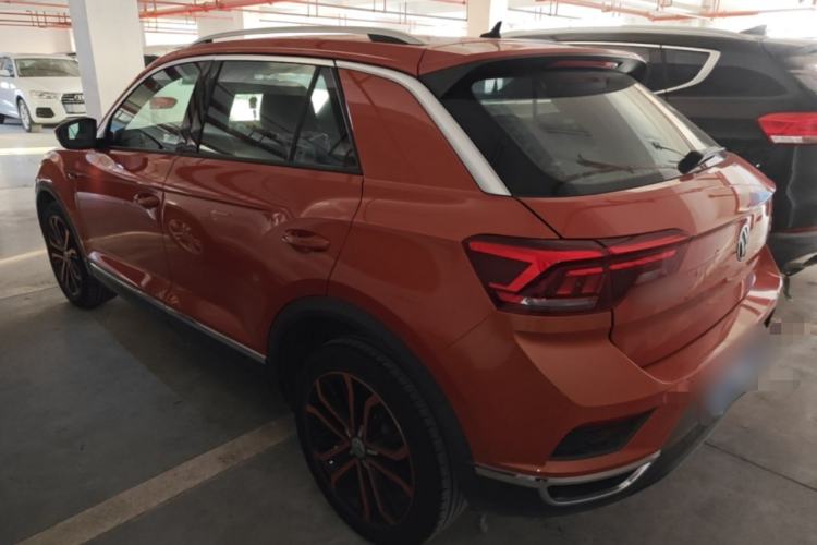 Used Volkswagen T-ROC 2018 280TSI DSG Two-Wheel-Drive Luxury Version China V Emission Standard Rear Left 45 Deg