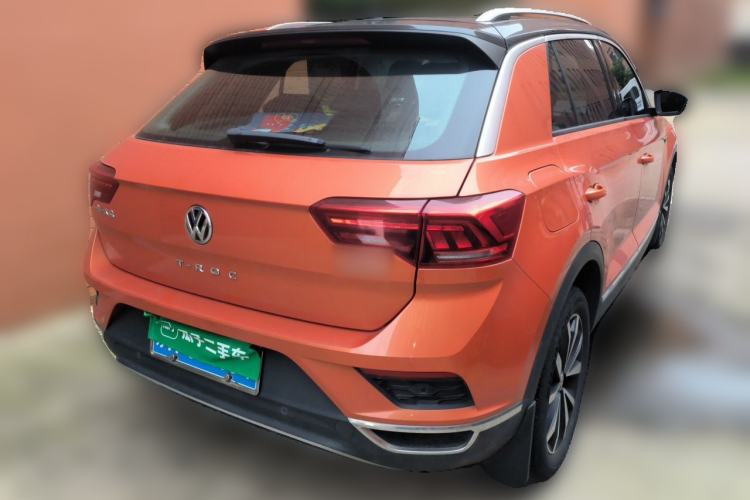 Used Volkswagen T-ROC 2018 280TSI DSG Two-Wheel-Drive Comfort Version China V Standard Rear Right 45 Deg
