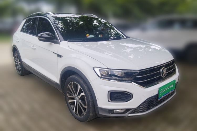 Used Volkswagen T-ROC 2018 280TSI DSG Four-Wheel Drive Luxury Version China V Emission Standard Front Right 45 Deg