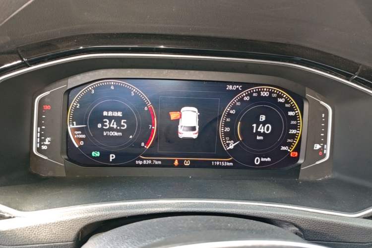 Used Volkswagen T-ROC 2018 280TSI DSG Two-Wheel-Drive Luxury Version China V Emission Standard Instrument Cluster