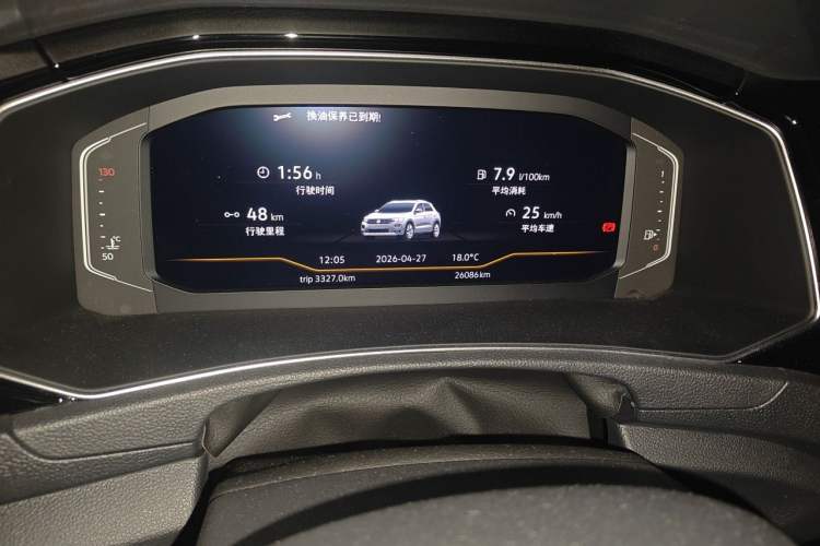 Used Volkswagen T-ROC 2018 280TSI DSG Two-Wheel-Drive Luxury Version China V Emission Standard Odometer Close Up