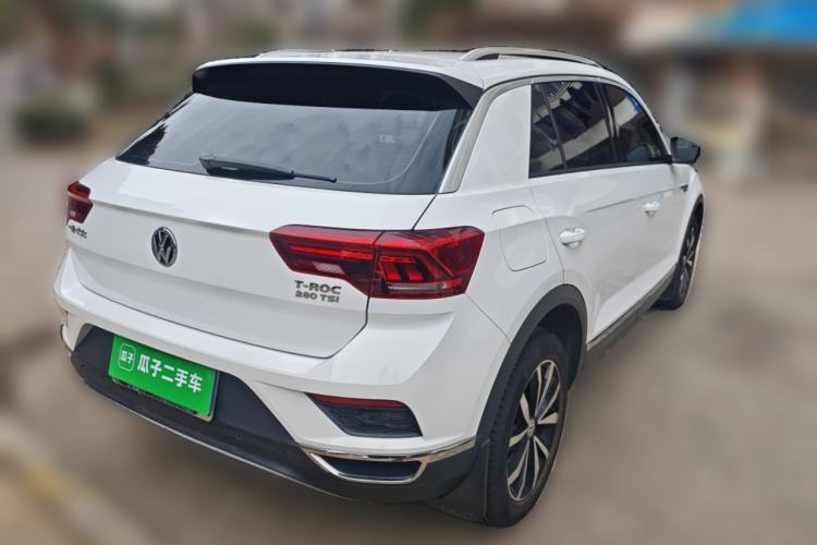 Used Volkswagen T-ROC 2018 280TSI DSG Two-Wheel-Drive Comfort Version China V Standard Rear Right 45 Deg