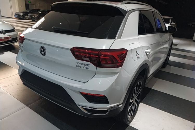 Used Volkswagen T-ROC 2018 280TSI DSG Two-Wheel-Drive Luxury Version China V Emission Standard Rear Right 45 Deg
