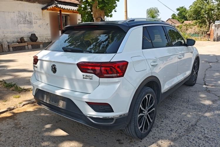 Used Volkswagen T-ROC 2018 280TSI DSG Two-Wheel-Drive Luxury Version China V Emission Standard Rear Right 45 Deg