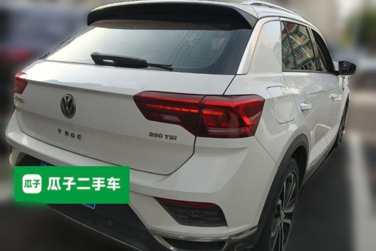 Used Volkswagen T-ROC 2018 280TSI DSG Two-Wheel Drive Luxury Version China VI Standard Rear Right 45 Deg