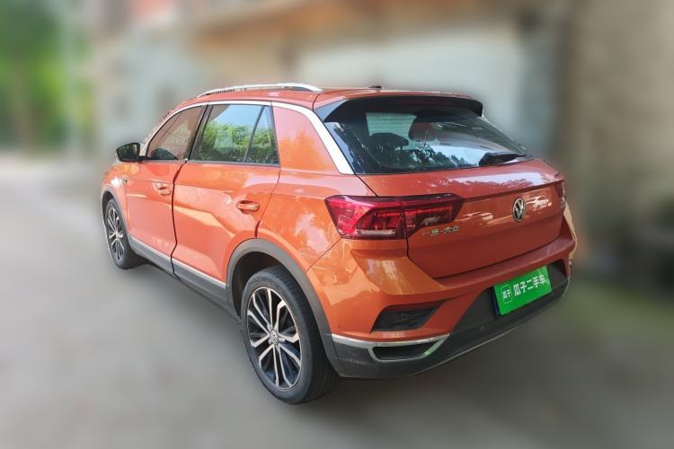 Used Volkswagen T-ROC 2018 280TSI DSG Two-Wheel-Drive Luxury Version China V Emission Standard Rear Left 45 Deg