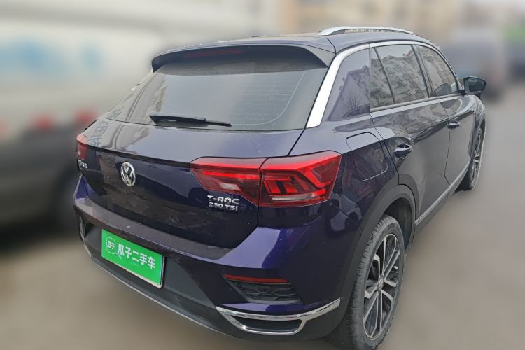 Used Volkswagen T-ROC 2019 280TSI DSG Two-Wheel Drive Comfort Version China VI Standard Rear Right 45 Deg