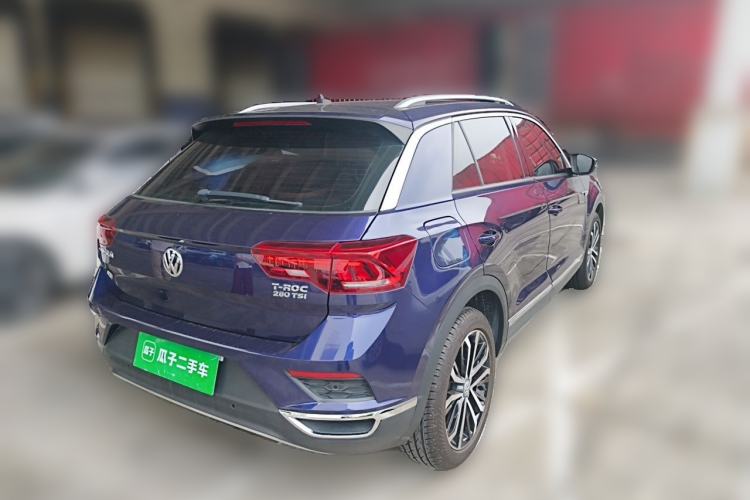 Used Volkswagen T-ROC 2019 280TSI DSG Two-Wheel-Drive Luxury Version China V Emission Standard Rear Right 45 Deg