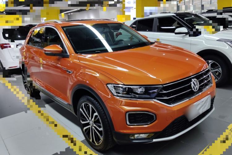 Used Volkswagen T-ROC 2019 280TSI DSG Two-Wheel Drive Comfort Version China VI Standard Front Right 45 Deg