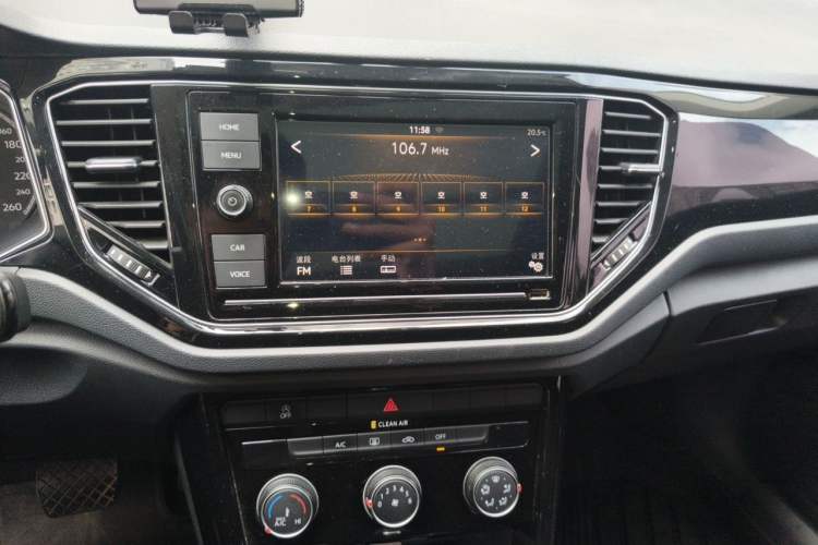 Used Volkswagen T-ROC 2019 280TSI DSG Two-Wheel Drive Comfort Version China VI Standard Audio And AC Panel