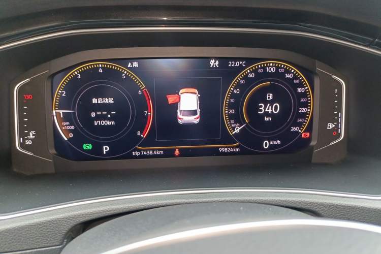 Used Volkswagen T-ROC 2019 280TSI DSG Four-Wheel Drive Luxury Version China V Standard Instrument Cluster