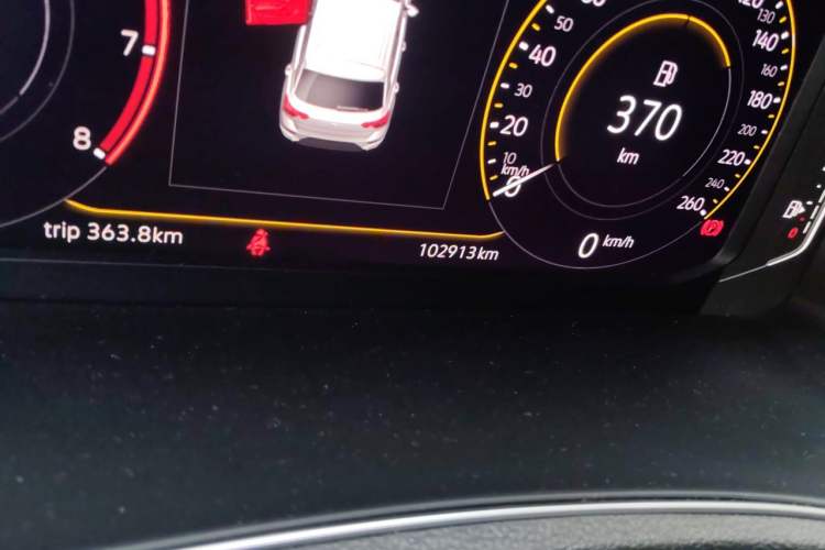 Used Volkswagen T-ROC 2019 280TSI DSG Two-Wheel Drive Comfort Version China VI Standard Odometer Close Up