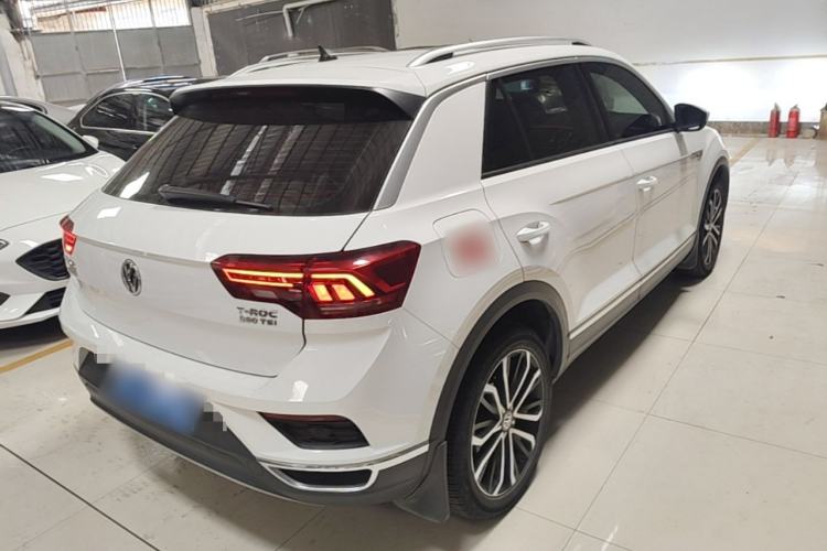 Used Volkswagen T-ROC 2019 280TSI DSG Two-Wheel-Drive Luxury Version China V Emission Standard Rear Right 45 Deg