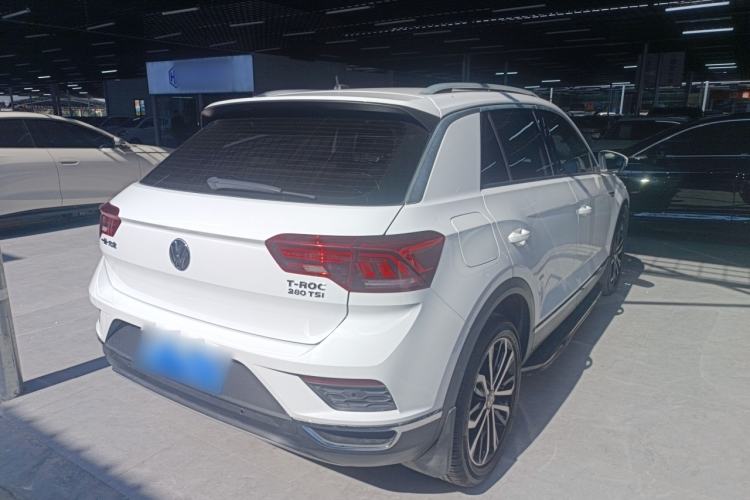 Used Volkswagen T-ROC 2019 280TSI DSG Four-Wheel Drive Luxury Version China V Standard Rear Right 45 Deg
