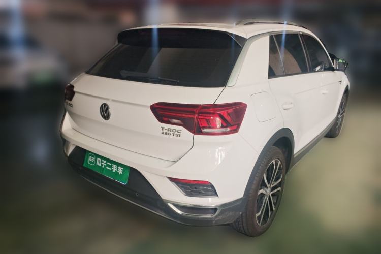 Used Volkswagen T-ROC 2019 280TSI DSG Two-Wheel Drive Comfort Version China VI Standard Rear Right 45 Deg