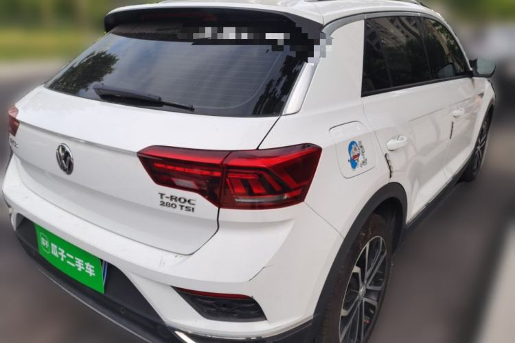 Used Volkswagen T-ROC 2019 280TSI DSG Two-Wheel Drive Comfort Version China VI Standard Rear Right 45 Deg
