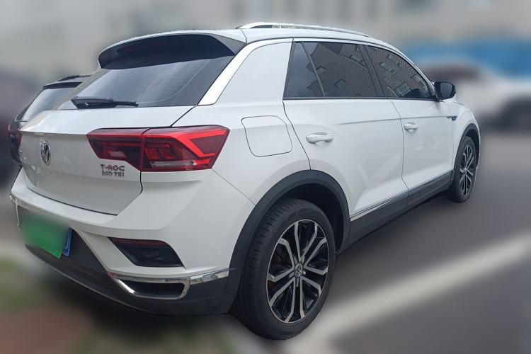 Used Volkswagen T-ROC 2019 280TSI DSG Four-Wheel Drive Luxury Version China V Standard Rear Right 45 Deg