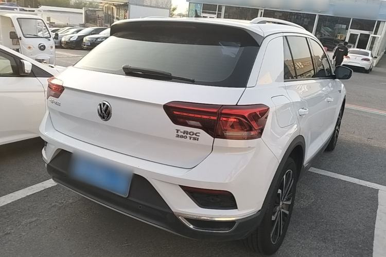 Used Volkswagen T-ROC 2019 280TSI DSG Two-Wheel Drive Comfort Version China VI Standard Rear Right 45 Deg