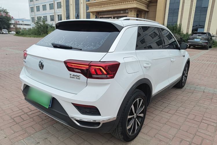 Used Volkswagen T-ROC 2019 280TSI DSG Four-Wheel Drive Comfort Version China V Emission Standard Rear Right 45 Deg