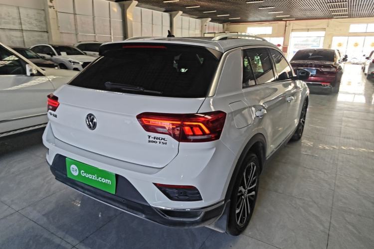 Used Volkswagen T-ROC 2019 280TSI DSG Two-Wheel Drive Comfort Version China VI Standard Rear Right 45 Deg