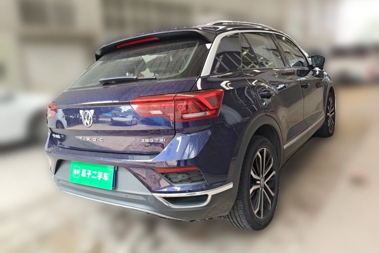 Used Volkswagen T-ROC 2020 280TSI DSG Two-Wheel Drive Comfort Version Rear Right 45 Deg