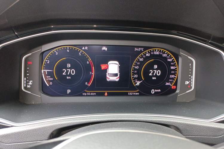 Used Volkswagen T-ROC 2020 280TSI DSG Two-Wheel Drive Comfort Version Odometer Close Up