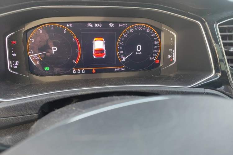 Used Volkswagen T-ROC 2020 280TSI DSG Two-Wheel Drive Comfort Version Odometer Close Up