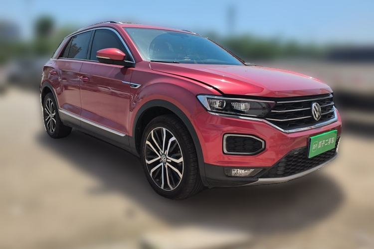 Used Volkswagen T-ROC 2020 280TSI DSG Two-Wheel Drive Comfort Version Front Right 45 Deg