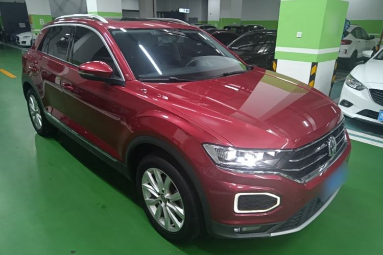 Used Volkswagen T-ROC 2020 230TSI DSG Two-Wheel Drive Advanced Version Front Right 45 Deg