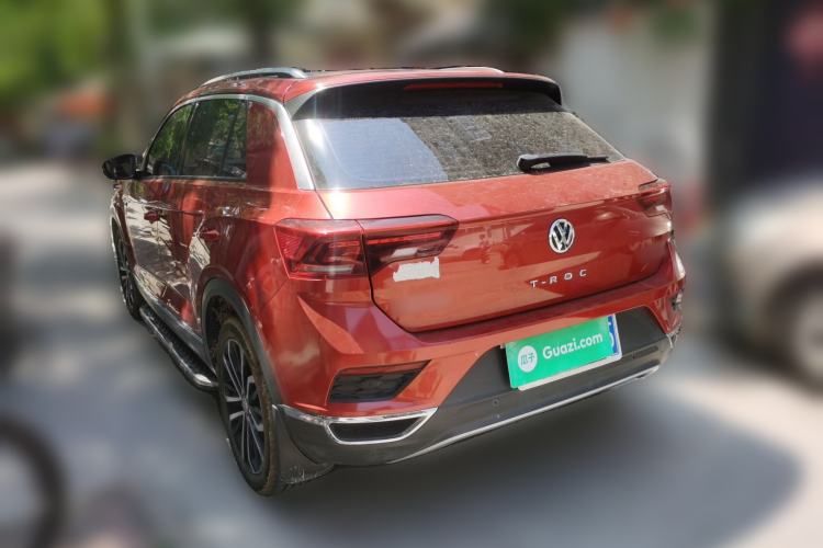 Used Volkswagen T-ROC 2020 280TSI DSG Two-Wheel Drive Comfort Version Rear Left 45 Deg