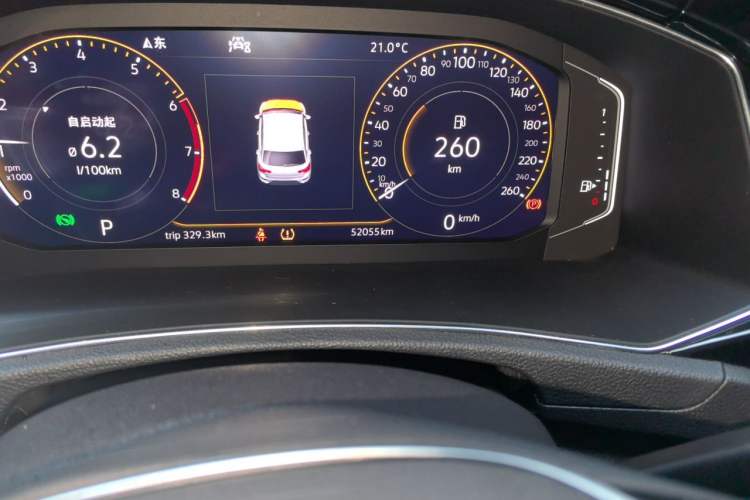 Used Volkswagen T-ROC 2020 280TSI DSG Two-Wheel Drive Comfort Version Odometer Close Up