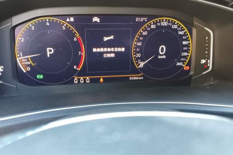 Used Volkswagen T-ROC 2020 280TSI DSG Two-Wheel Drive Comfort Version Odometer Close Up