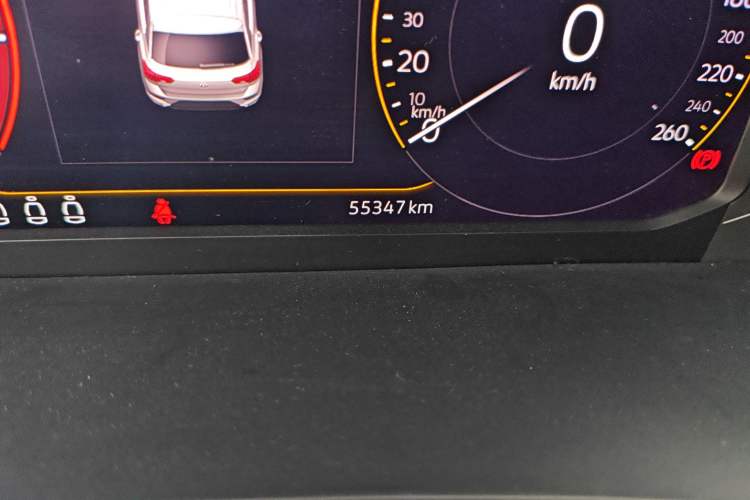 Used Volkswagen T-ROC 2020 280TSI DSG Two-Wheel Drive Comfort Version Odometer Close Up