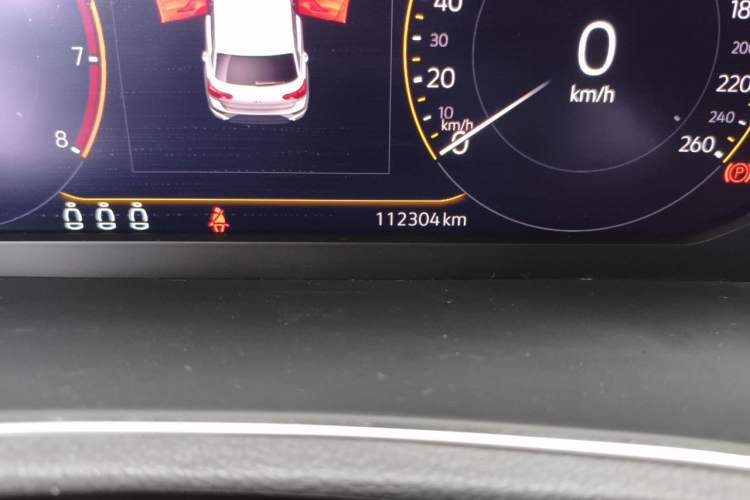 Used Volkswagen T-ROC 2020 280TSI DSG Two-Wheel Drive Comfort Version Odometer Close Up