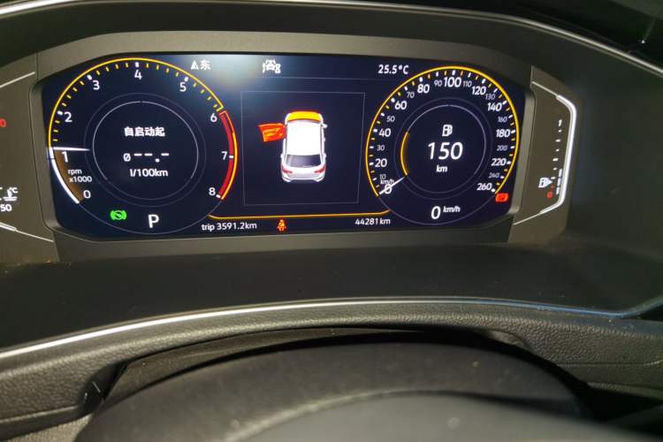 Used Volkswagen T-ROC 2020 280TSI DSG Two-Wheel Drive Comfort Version Odometer Close Up