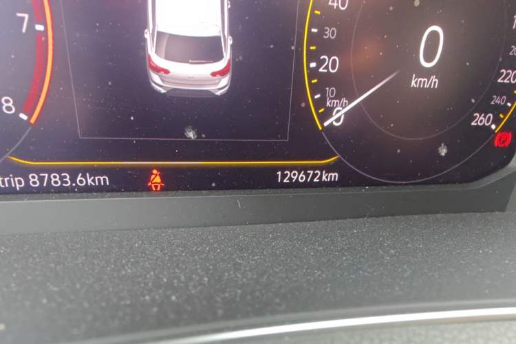 Used Volkswagen T-ROC 2020 280TSI DSG Two-Wheel Drive Comfort Version Odometer Close Up