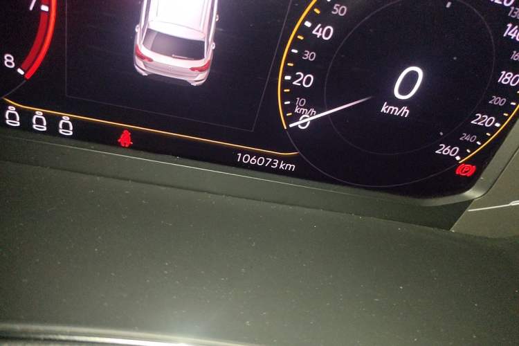 Used Volkswagen T-ROC 2020 280TSI DSG Two-Wheel Drive Comfort Version Odometer Close Up