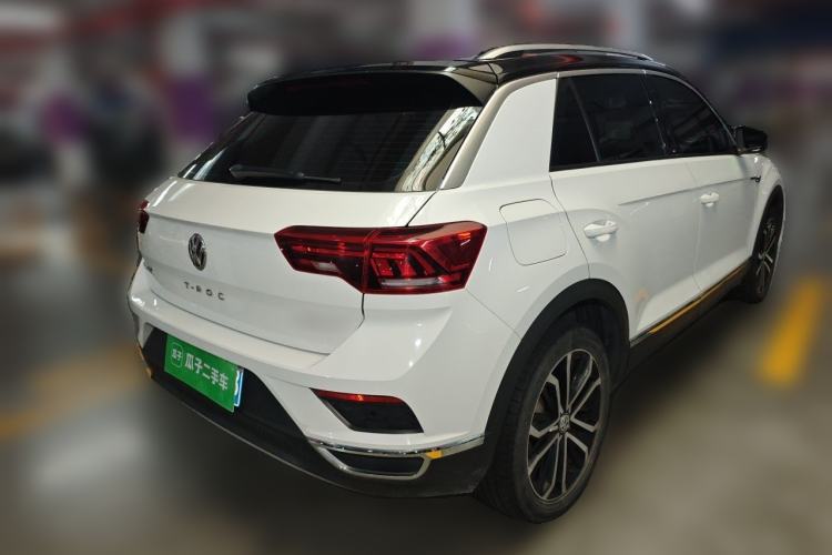 Used Volkswagen T-ROC 2020 280TSI DSG Two-Wheel Drive Comfort Version Rear Right 45 Deg