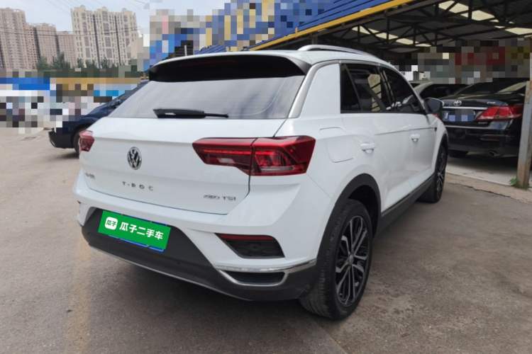 Used Volkswagen T-ROC 2020 280TSI DSG Two-Wheel Drive Comfort Version Rear Right 45 Deg