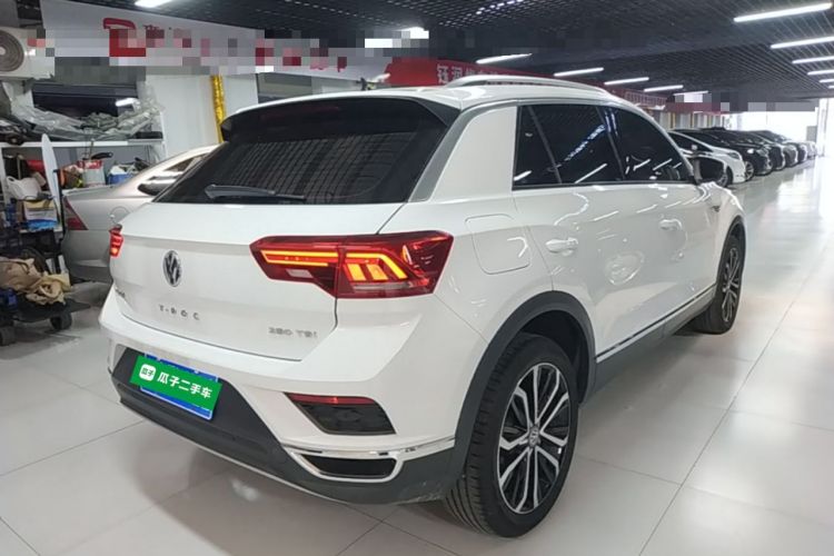 Used Volkswagen T-ROC 2020 280TSI DSG Two-Wheel Drive Comfort Version Rear Right 45 Deg