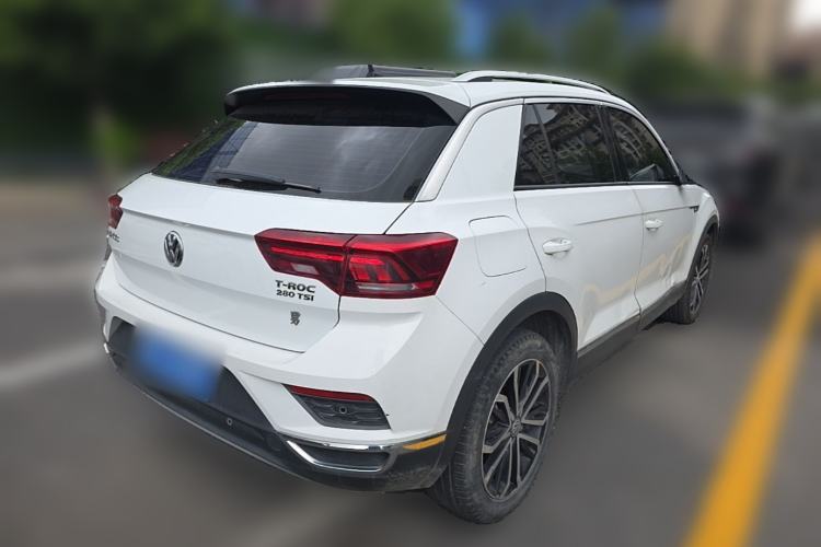 Used Volkswagen T-ROC 2020 280TSI DSG Two-Wheel Drive Comfort Version Rear Right 45 Deg