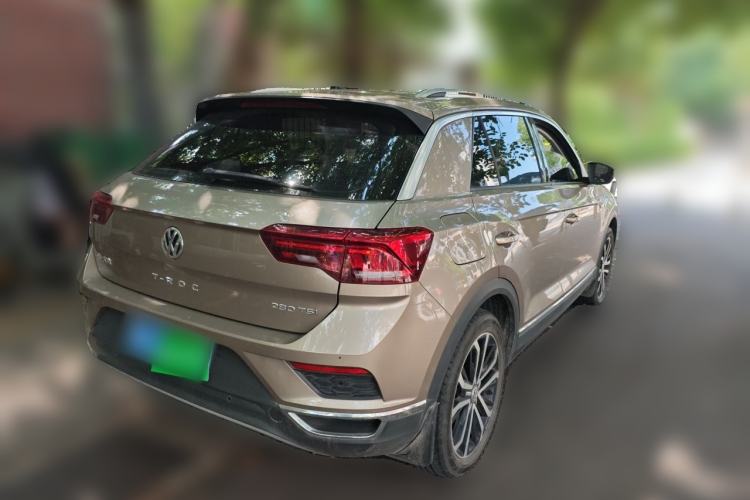 Used Volkswagen T-ROC 2020 280TSI DSG Two-Wheel-Drive Luxury Version Rear Right 45 Deg